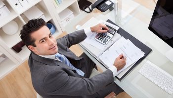 businessman at desk