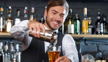 bartender pouring drink