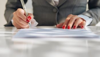 writing woman