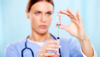 nurse with seringe