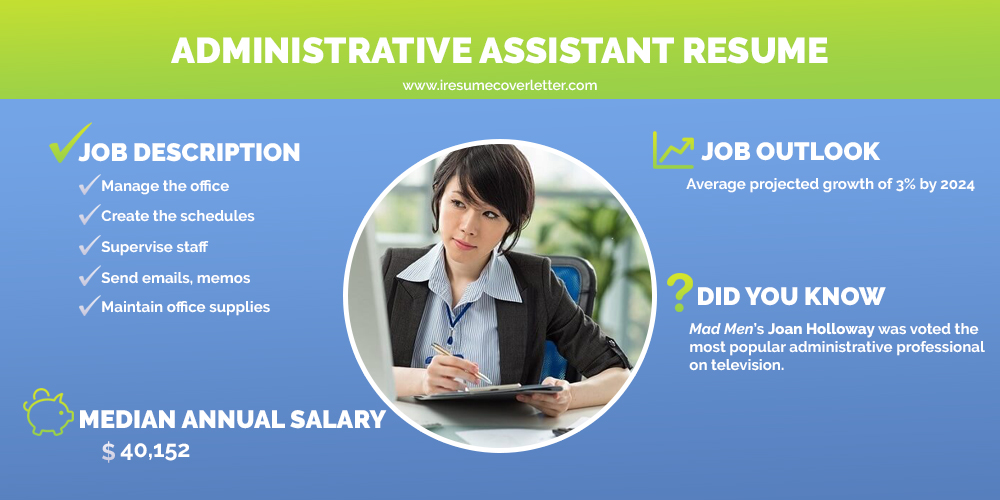 administrative assistant infographic