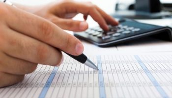 accounting clerk working